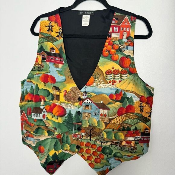 Vintage on tour fall vest size large - Picture 4 of 5